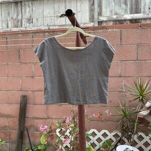 Oak and Fort Cropped Linen Top